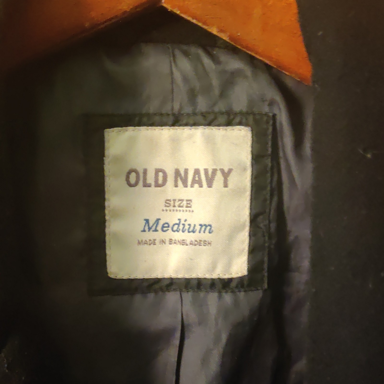 Old Navy Men’s Black Pea Coat Button Front Lined Pockets Size M