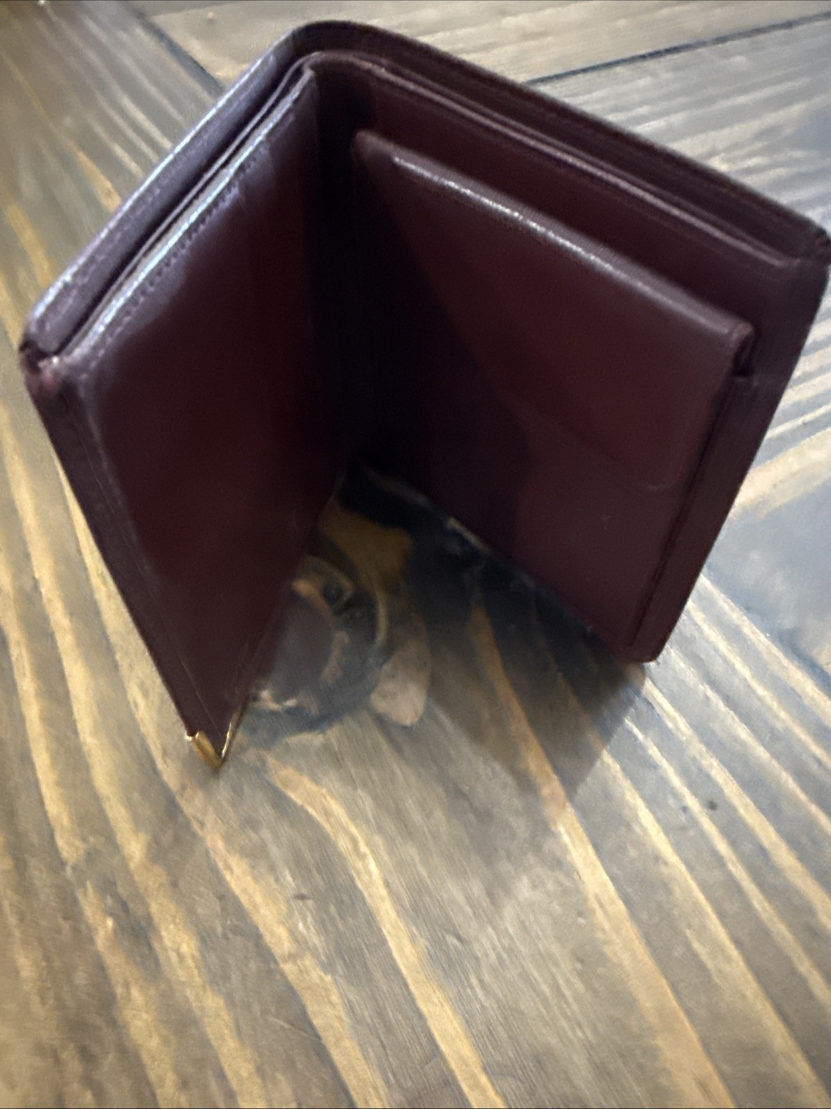 Authentic Vintage Must de Cartier Bifold Wallet