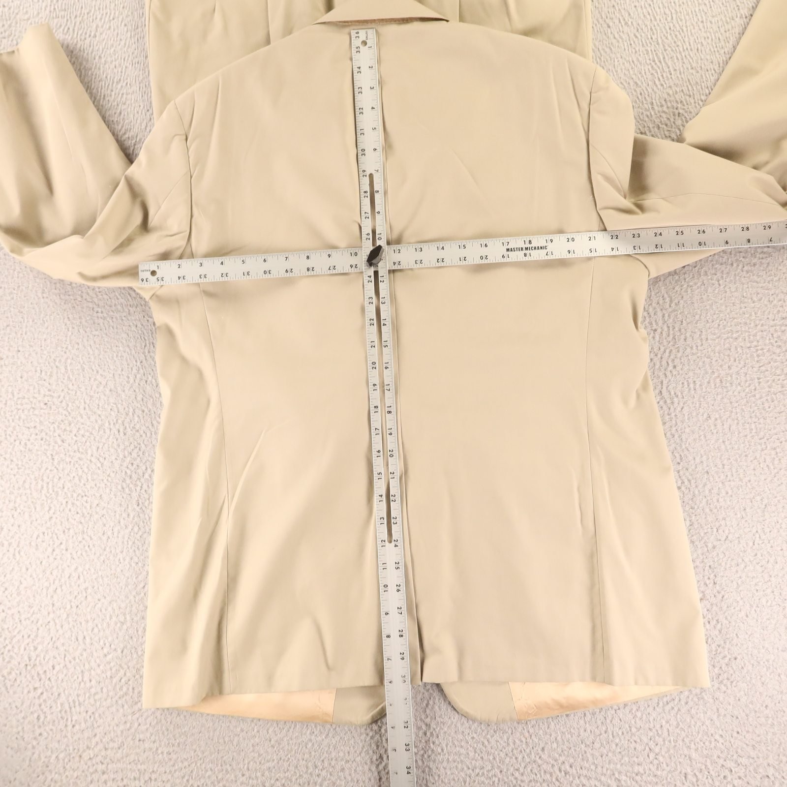 VTG Haspel Suit 42R M 40×29 Beige Jacket Pants Pleated Hopsack