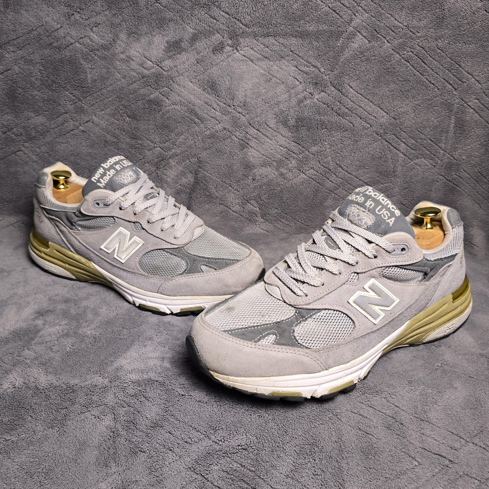 New Balance 993 Shoes Mens Size 8 4E Wide Gray Made USA Running Sneakers MR993GL