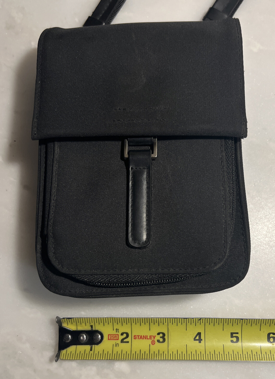 Worthington Small Crossbody Bag Black On Black Approximately 5x7x2-1/2 Compact