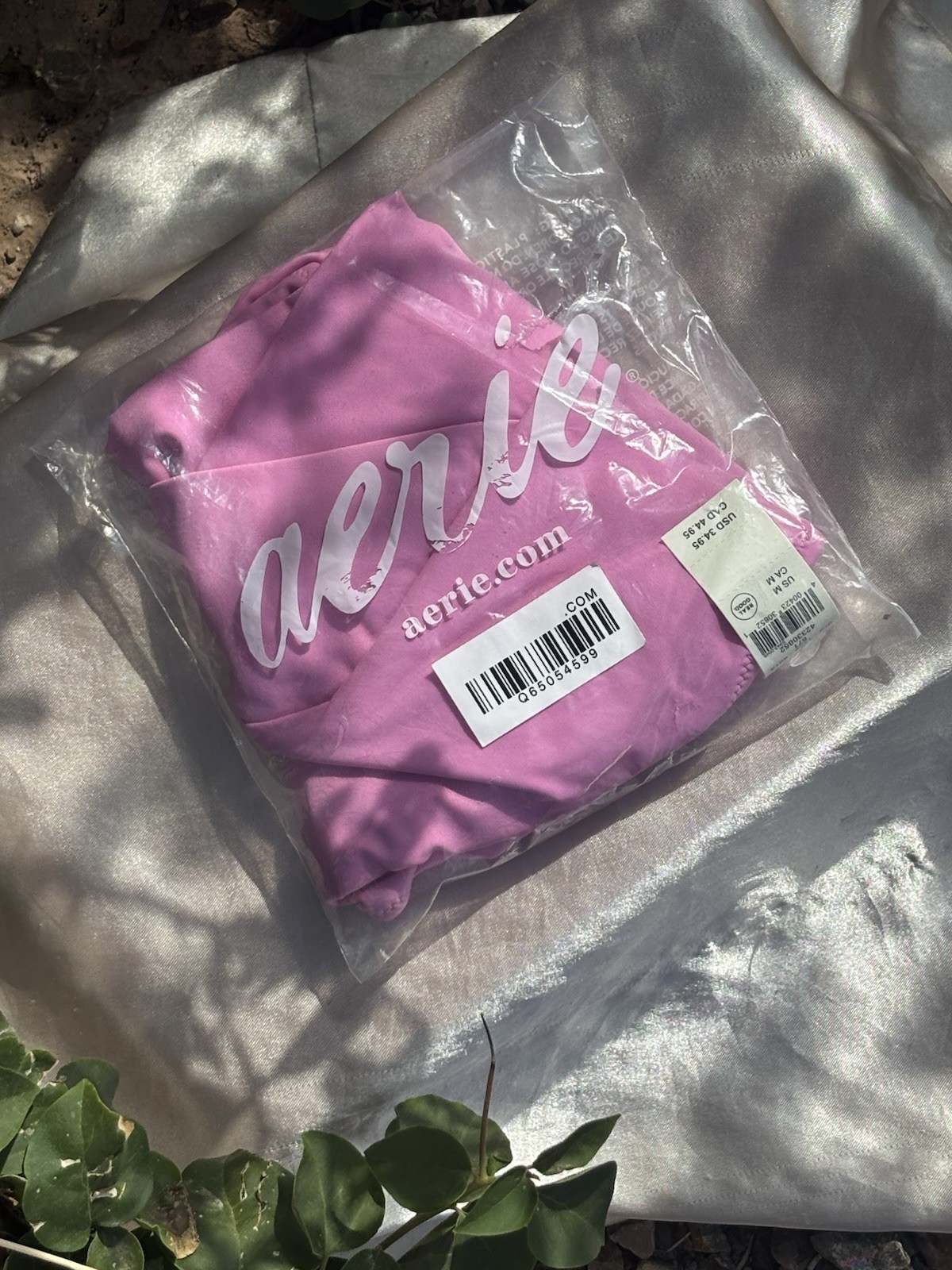 Aerie American Eagle Bright Pink High Waisted Swim Bottoms SIZE Medium