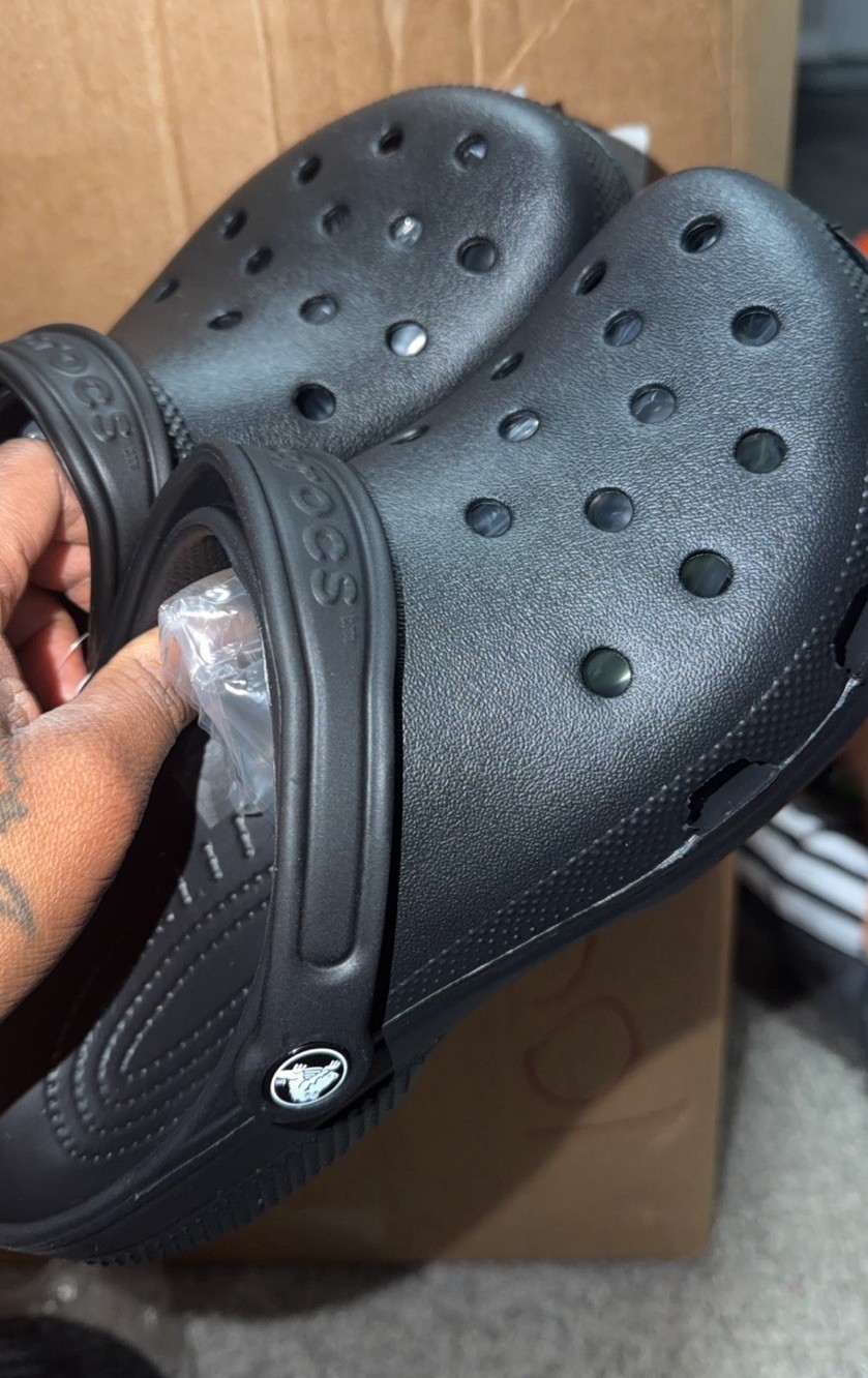 Black Crocs M7/W9 In Size