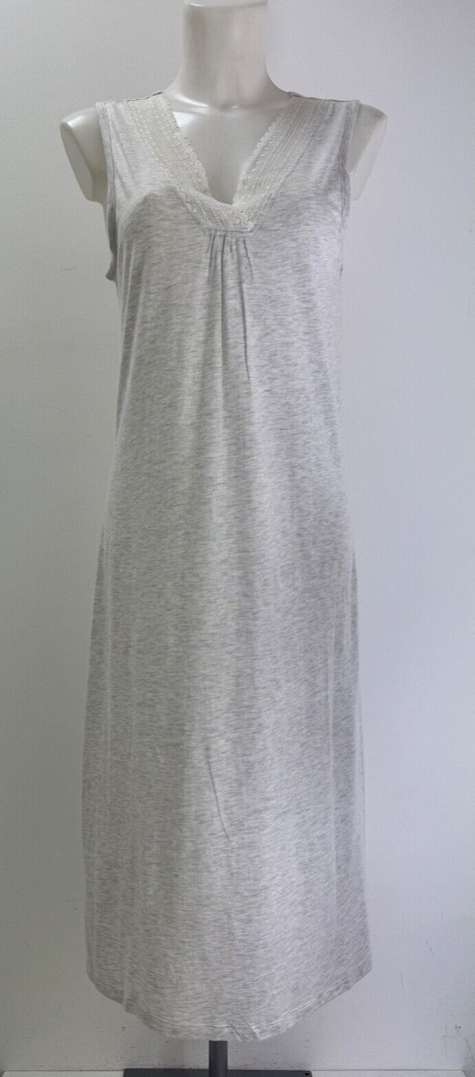 Ladies New Ex Matalan Lace Neckline Cotton Blend Nighty S M L XL