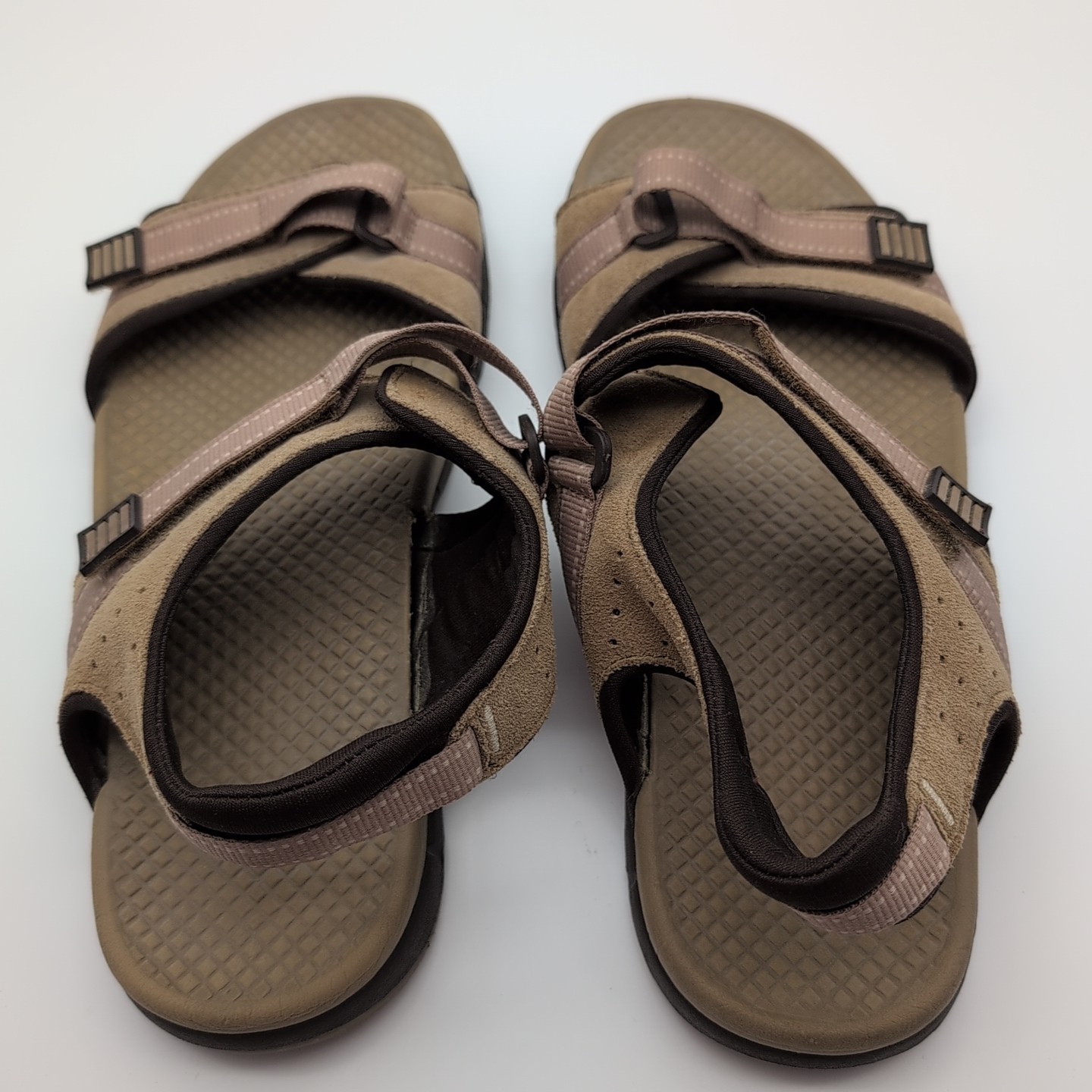 Land’s End Men’s Sandal Beige 12 1/2″ in Length Walking Hiking Hook&Loop Closure