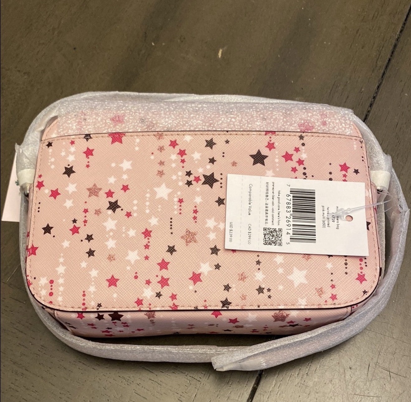NWT Kate Spade | Staci Mini Camera Crossbody | Pink Multi/Twinkle Star