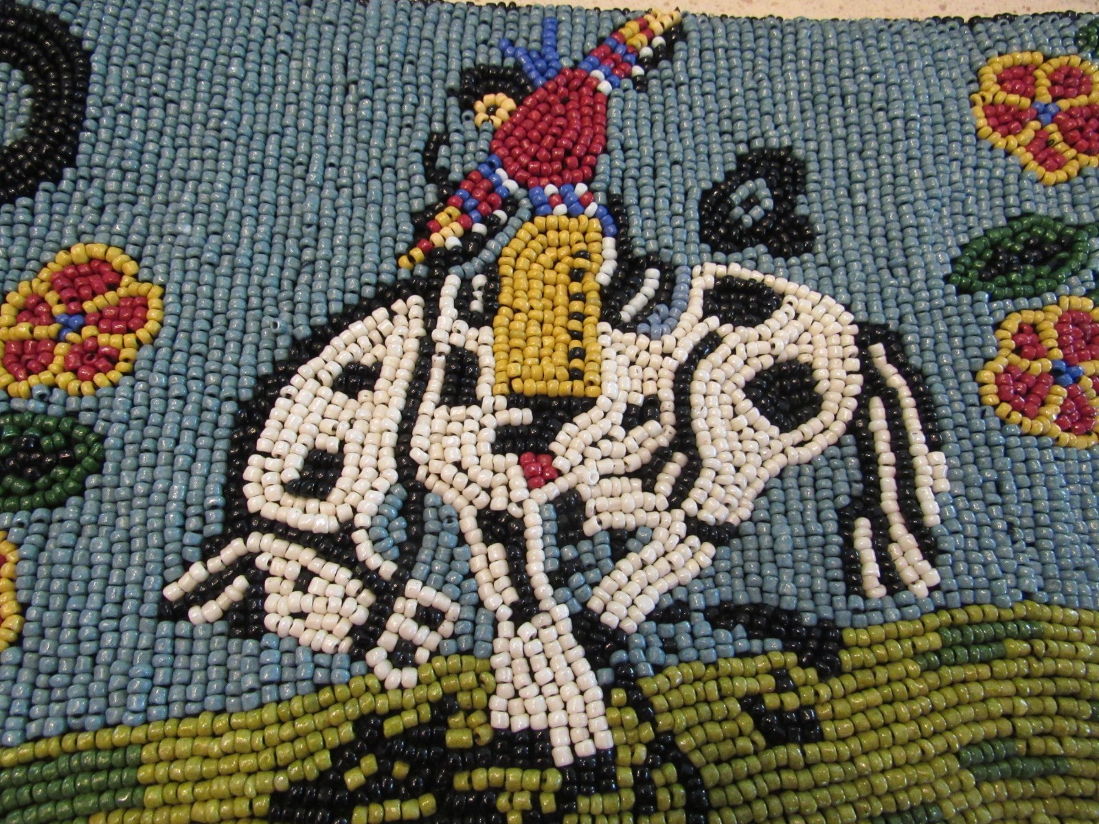 Double D Ranch Beaded Clutch EUC