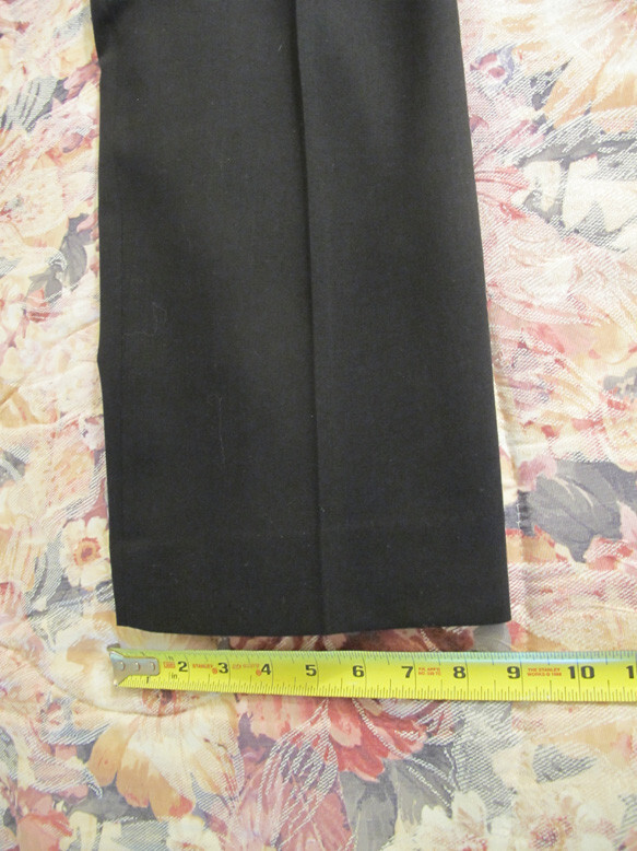 Alfani Dress Pants REDUCED Men’s Black 100% Wool 28X31.5 Flat Front Lined~FREE H