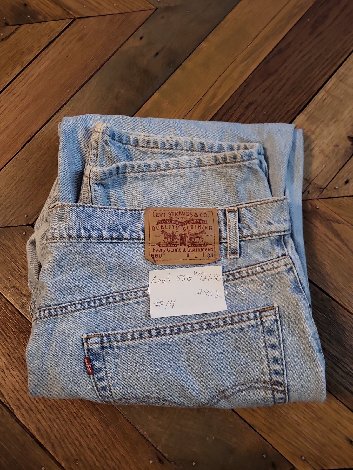Levi’s 550 Jeans W42 L30 Relaxed Fit Blue Denim