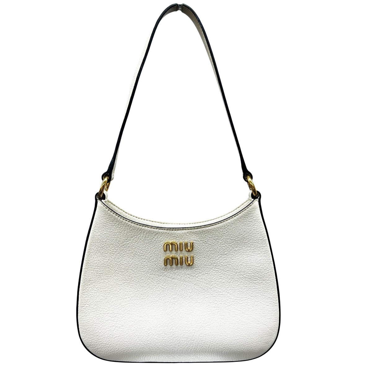 Miu Miu 5BC105 MADRAS Shoulder Bag leather Women Second Hand AB-rank