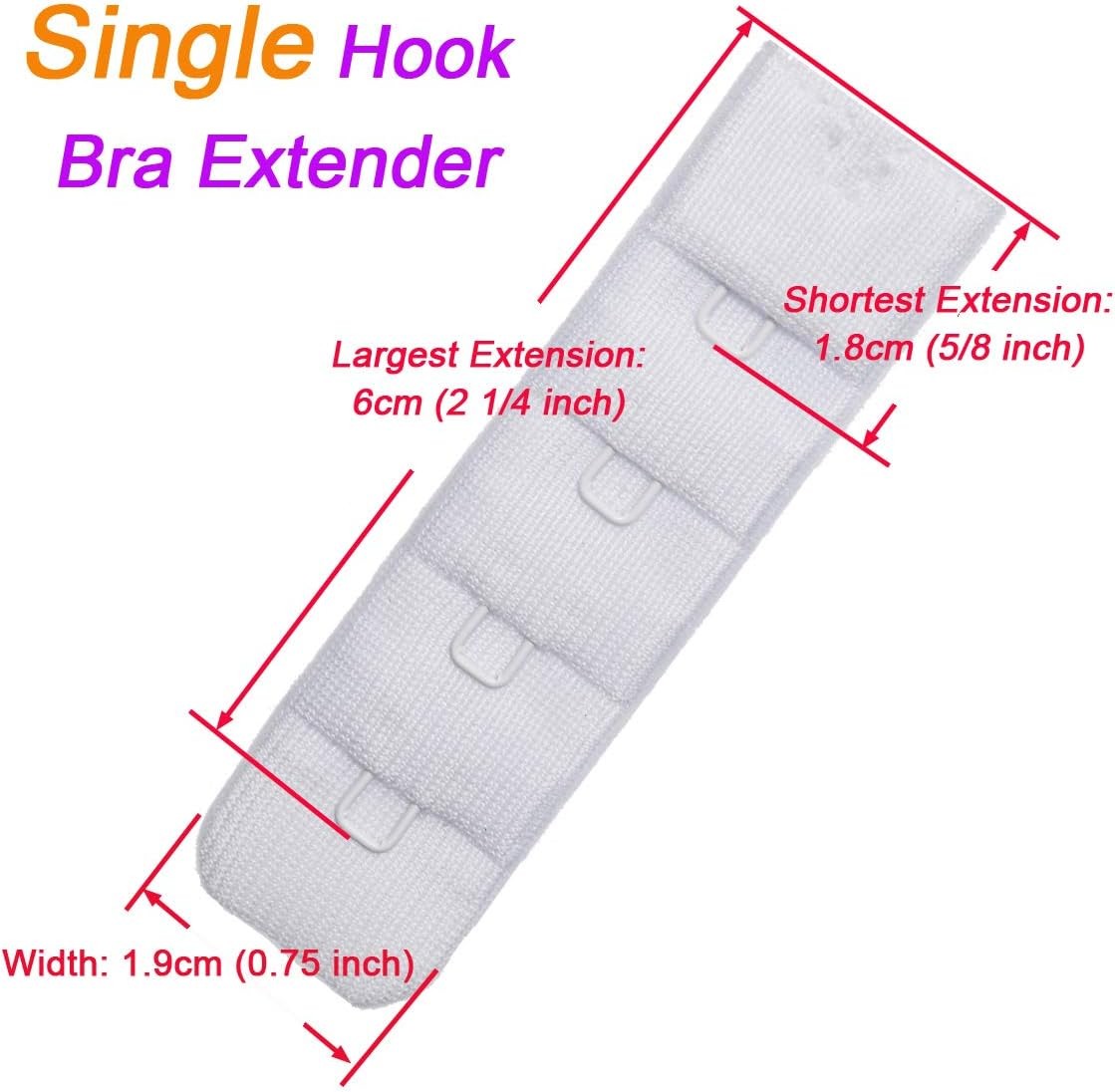 Ladies Bra Extender 1 Hook Single Sexy Extension Made in Ultra Soft…