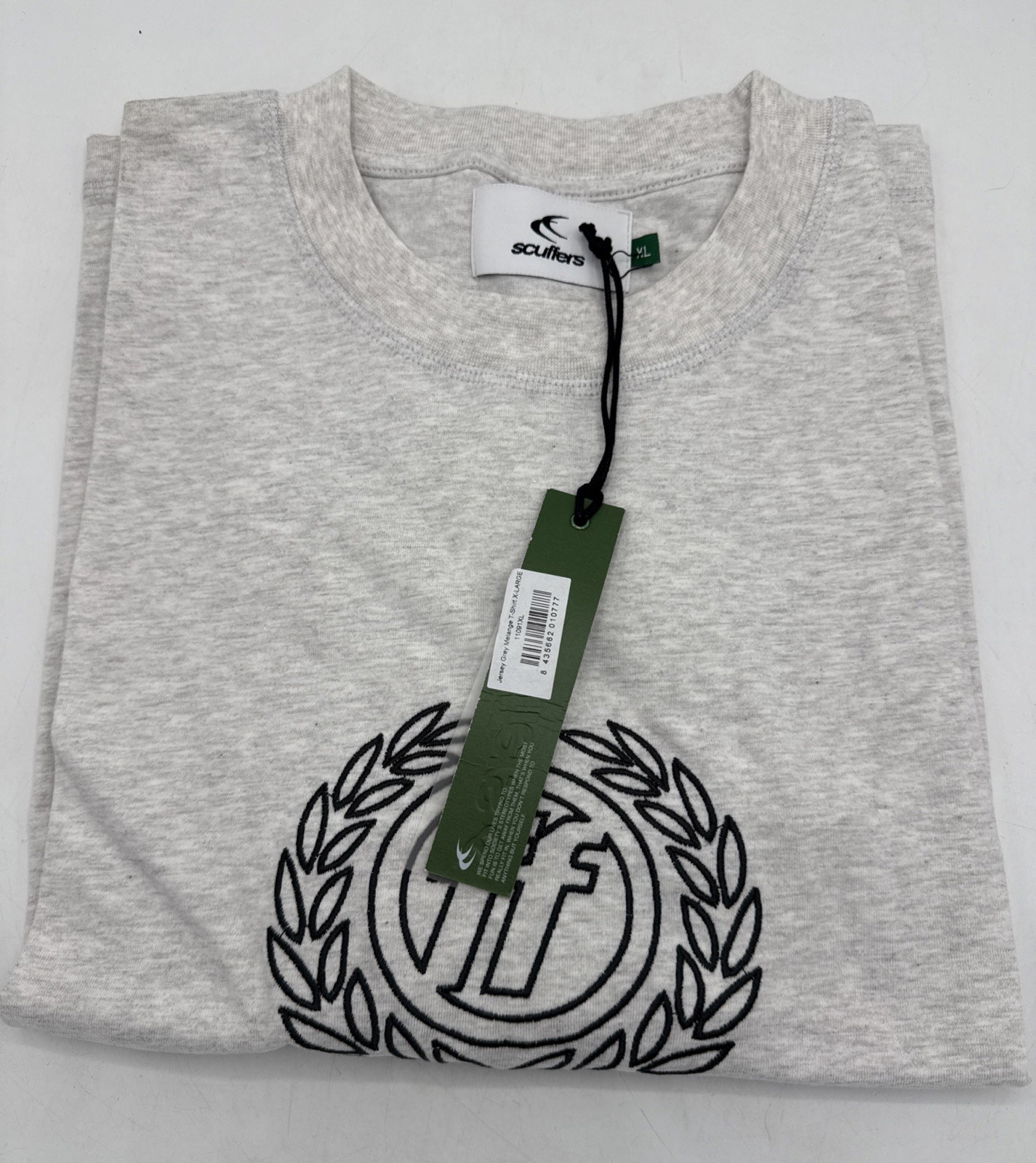 Scuffers Jersey Grey DIRTY ! Melange X-Large T-Shirt Short Sleeve Relaxed Fit