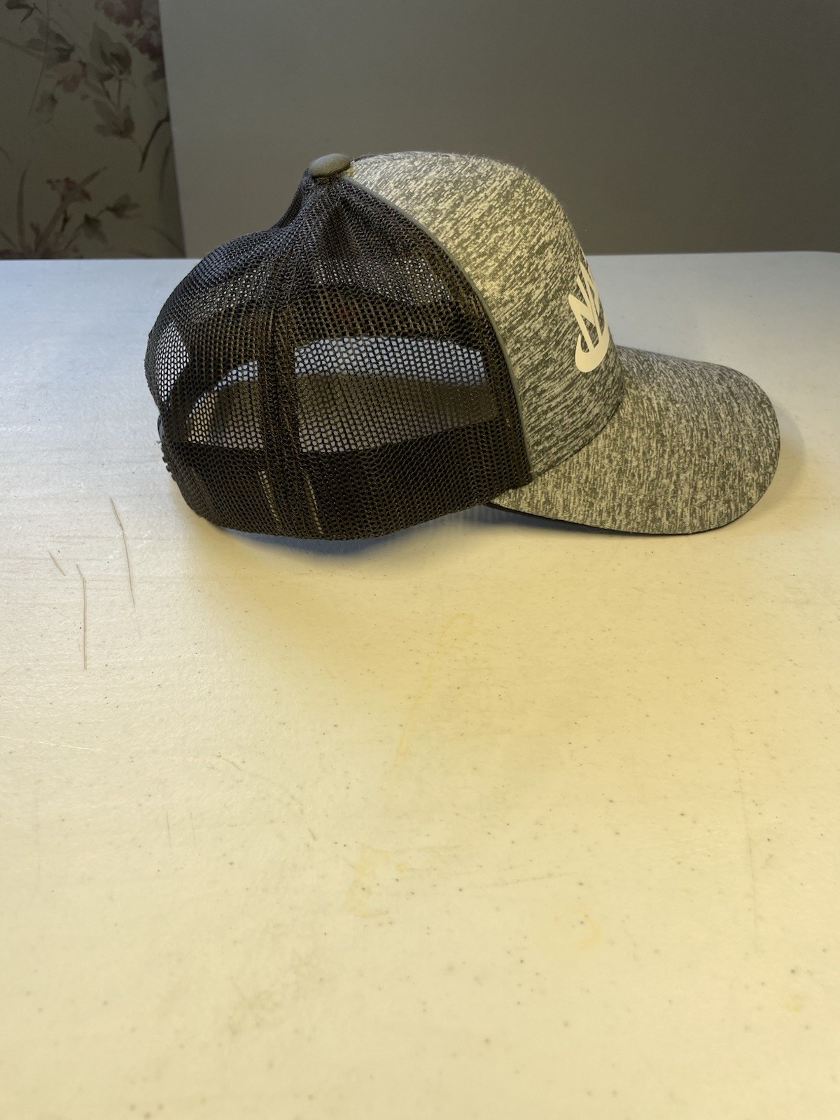 Pacific Headwear NADGT Logo Gray/Black Trucker Hat Adjustable Mesh Back