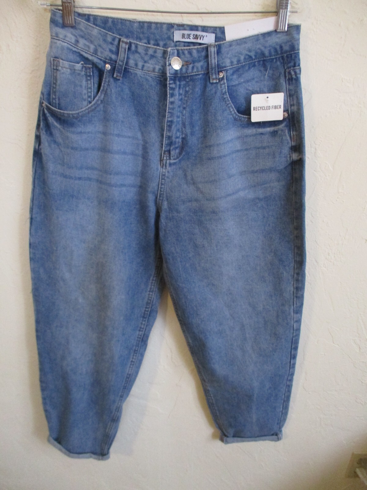 Blue Savvy Slouch Mom Jeans Size 9 NWT Recycled Cotton