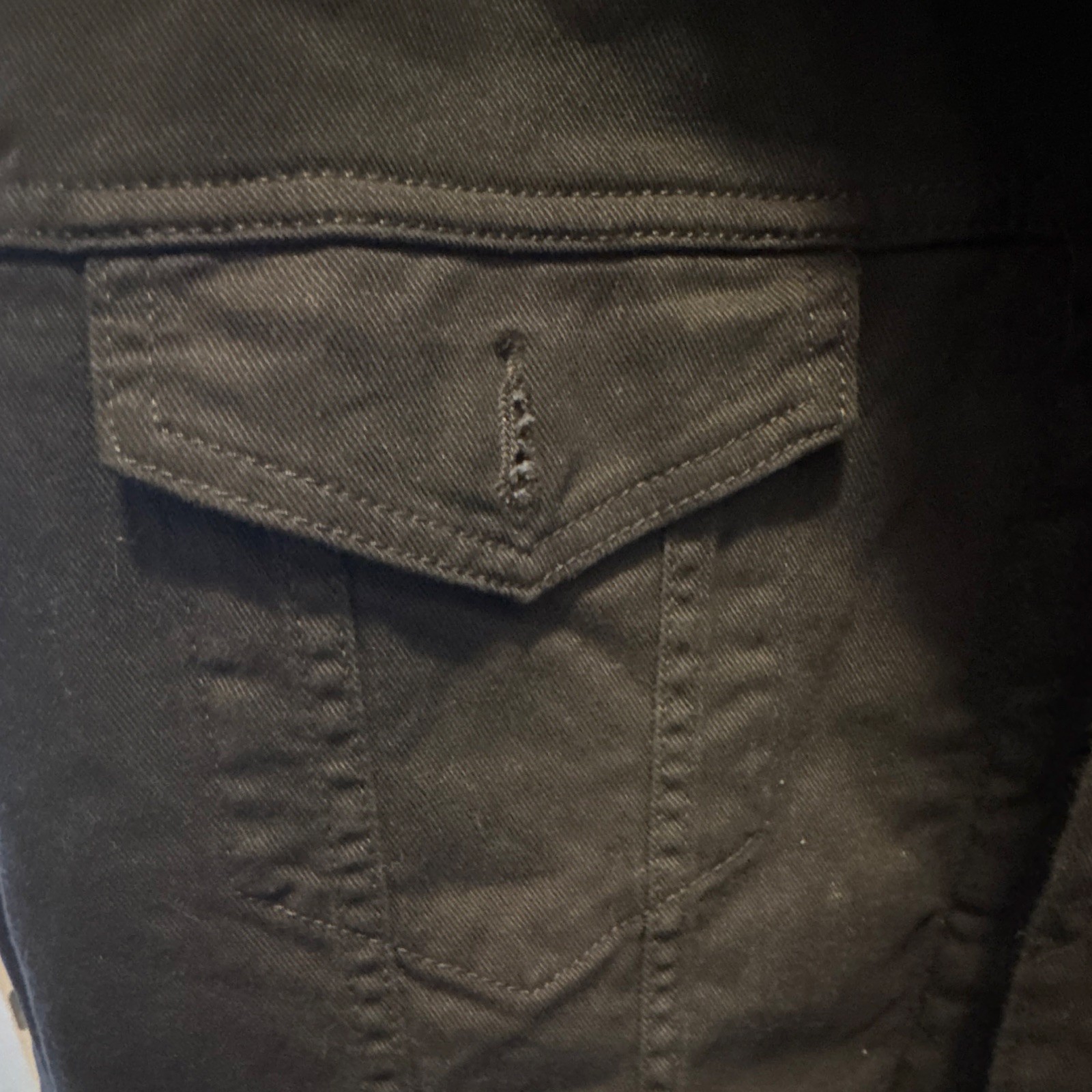 Signature by Levi Strauss & Co Black Sherpa Lined Cotton Denim Jacket Men 2XL