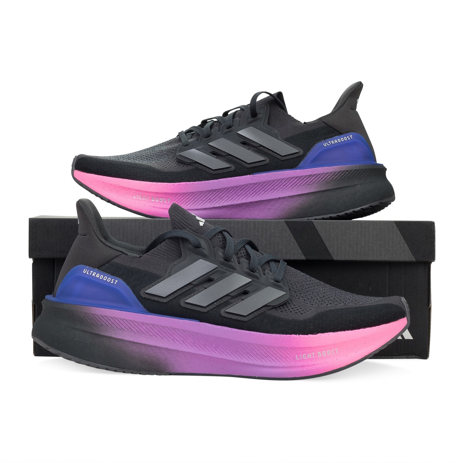 NIB ADIDAS BLACK/GRAY/BLUE ULTRABOOST SNEAKERS SIZE 10.5 $199