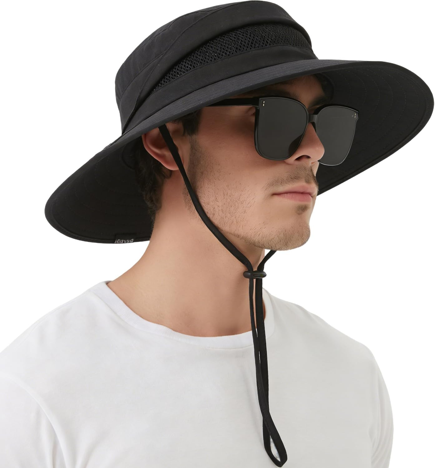 Men’S UPF 50+ Waterproof Wide Brim Boonie Hat, Sun & Rain Protection | Packable