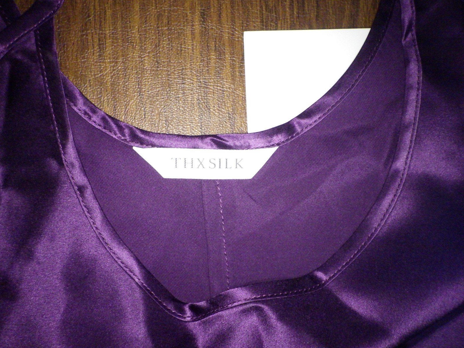 THXSILK 19mm Mulberry Silk Women Camisole Set/ Cami Pajama Set, Medium, Purple