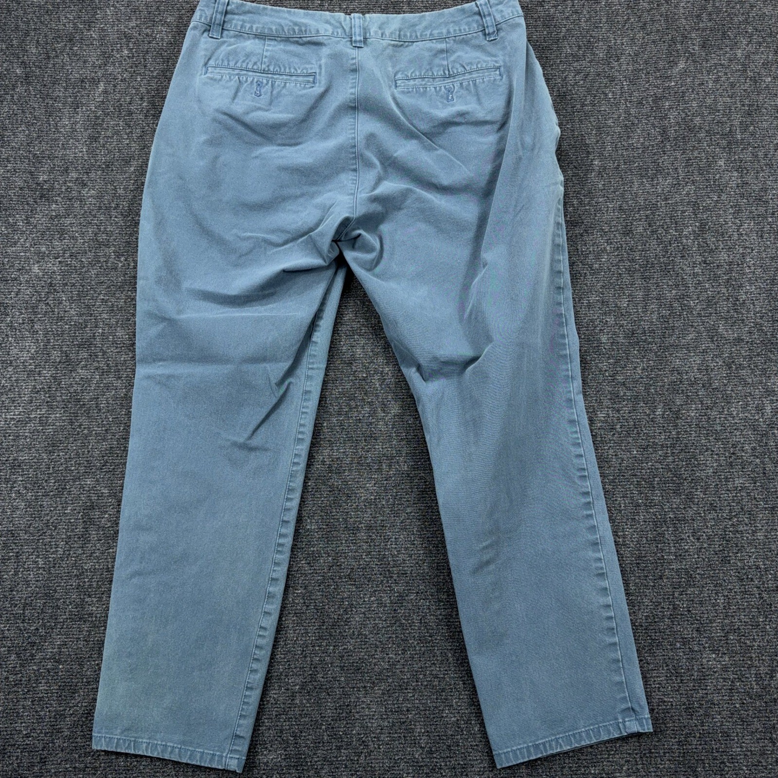Bonobos Slim Taper Chinos Stretch Cotton Blend Pants 33×28 Blue Casual Workwear
