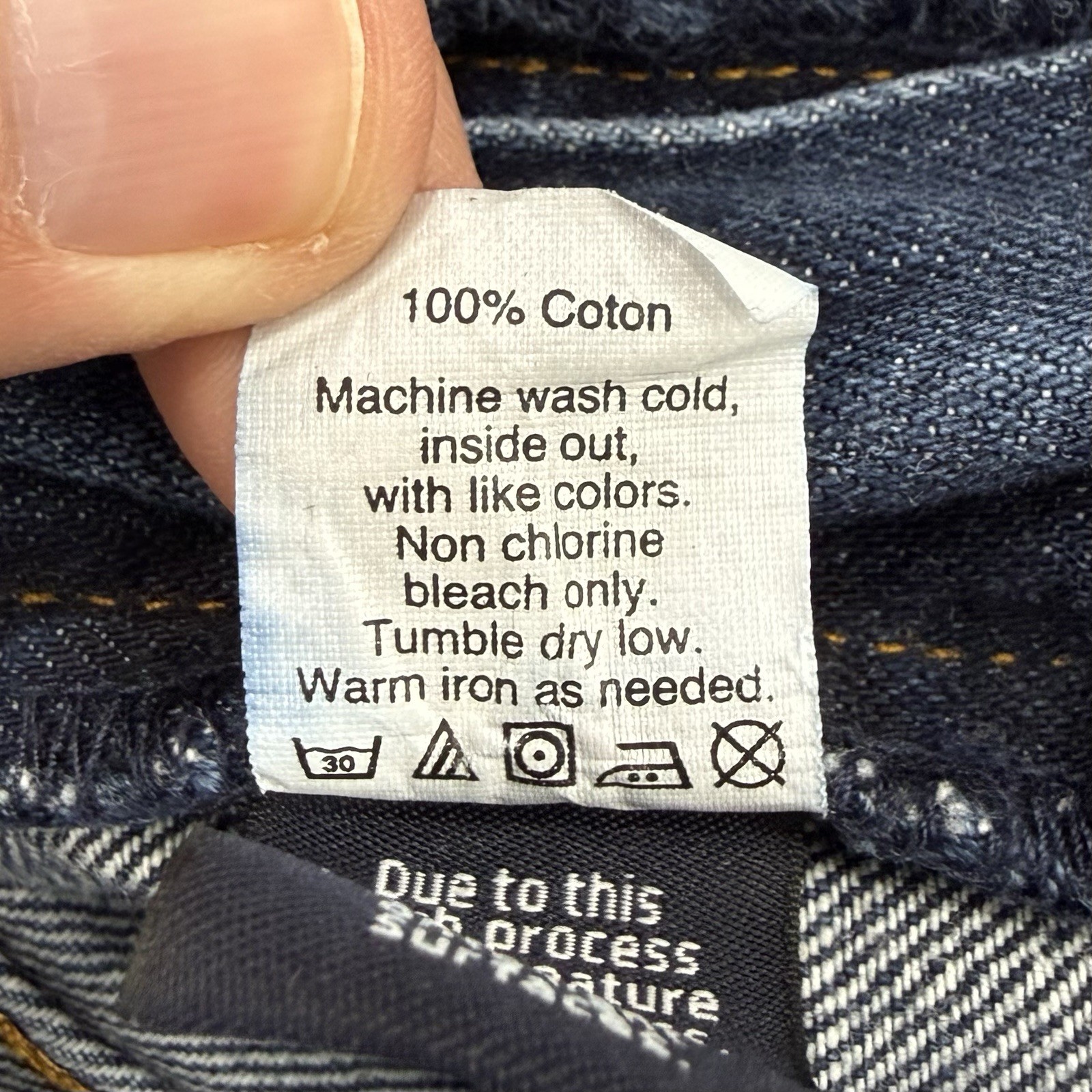 J Crew The Sutton Selvedge Jeans Mens Size Tag-36×32/Fits-36×30 Red Line Tapered