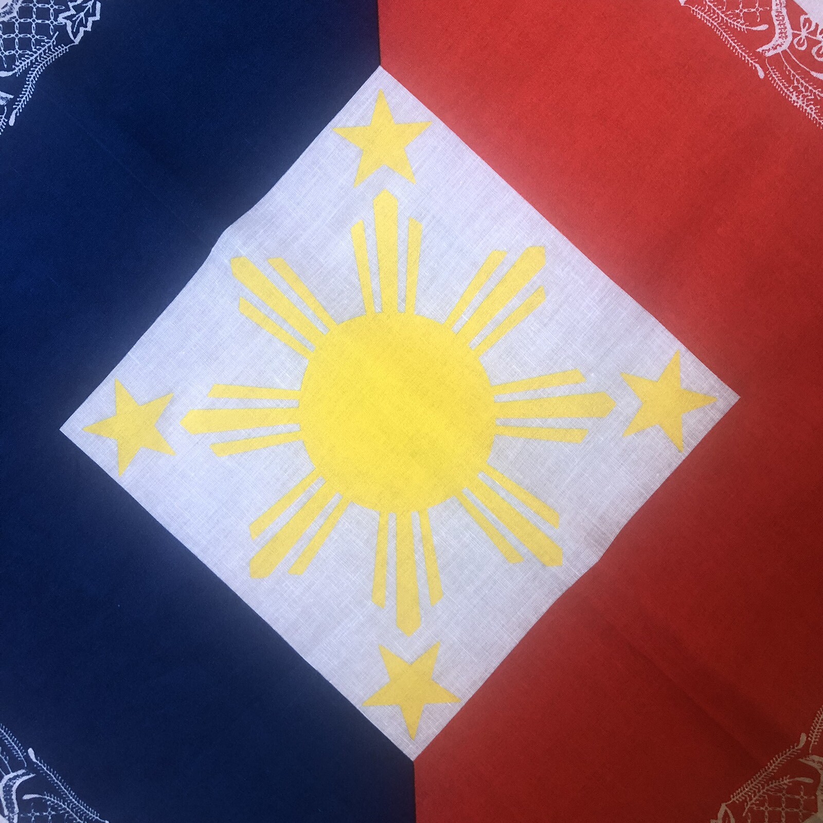 Filipino Flag bandana Philippines Pinoy Pinay 3 stars And Sun