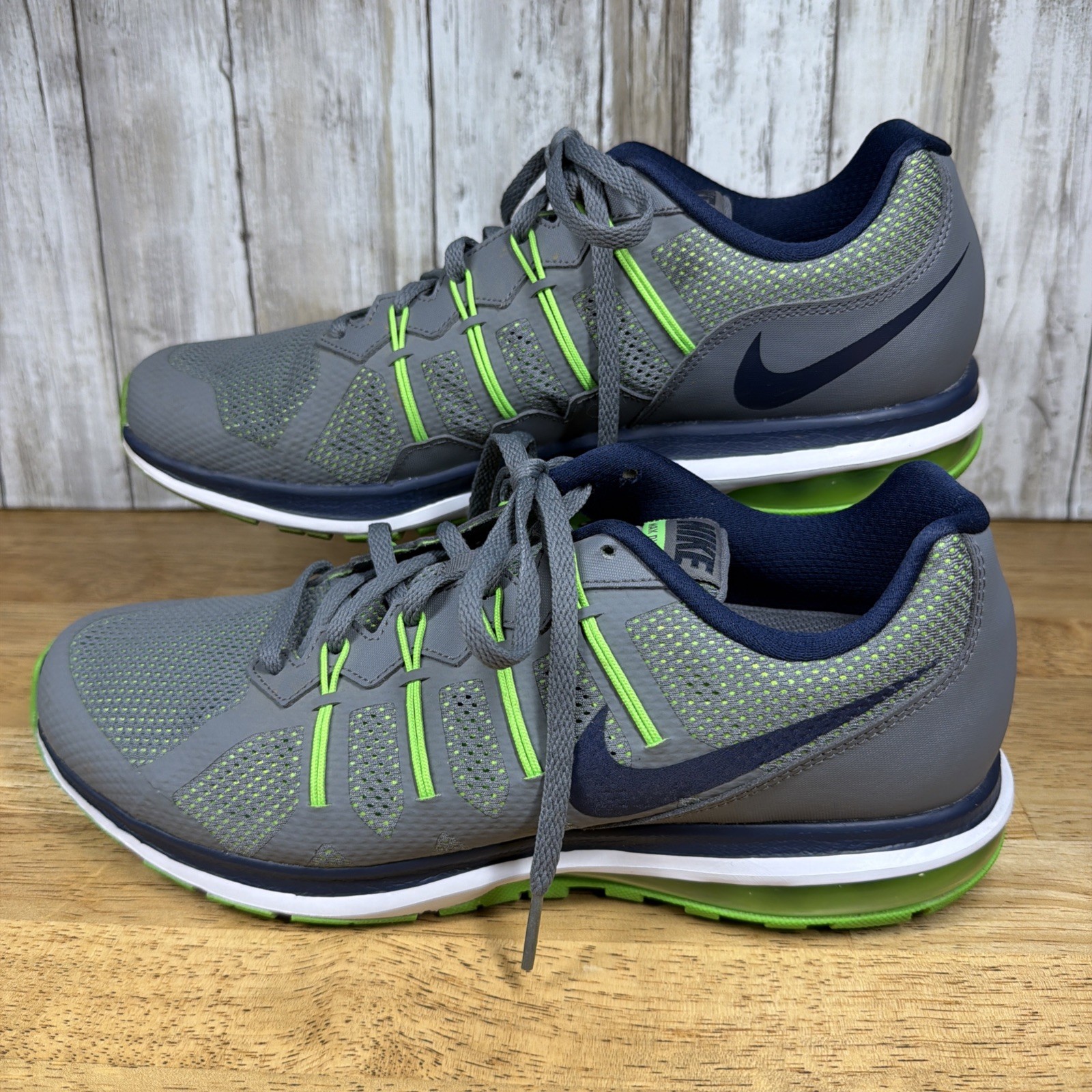 Men’s Nike Air Max Dynasty Grey/Lime Green/White Size 10
