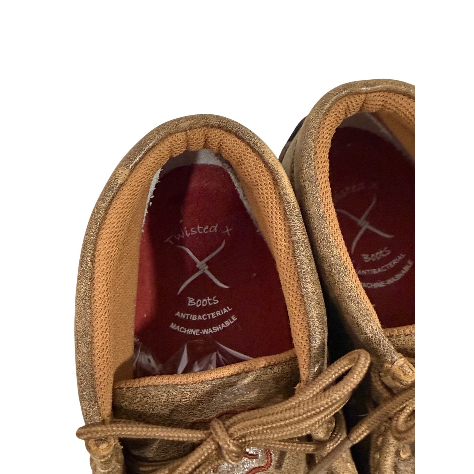 Twisted X Mens Driving Moc Brown Leather Casual Shoes MDM0003 Size 8.5 M