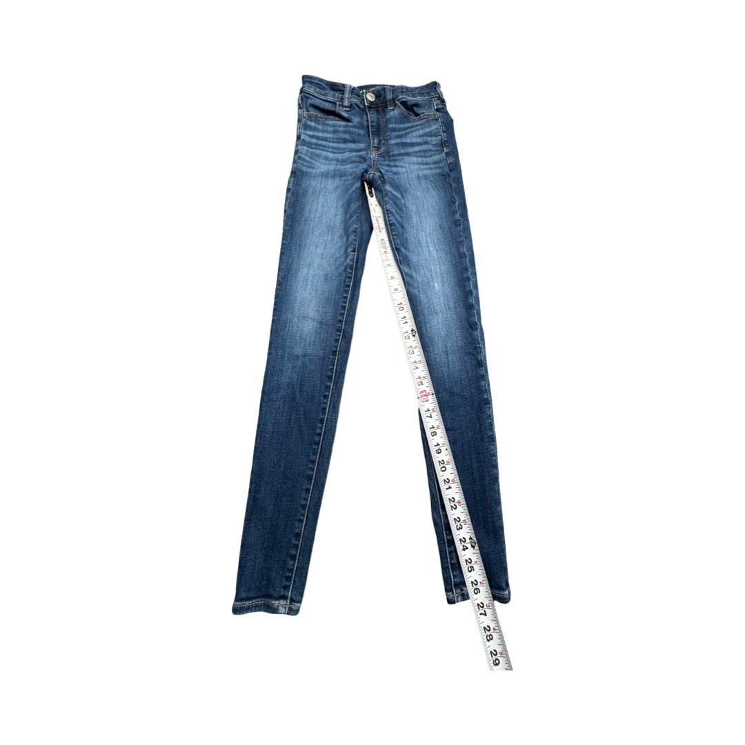 American Eagle Jegging Womens 2 Blue Hi-Rise Ne(x)t Level Stretch Skinny Jeans