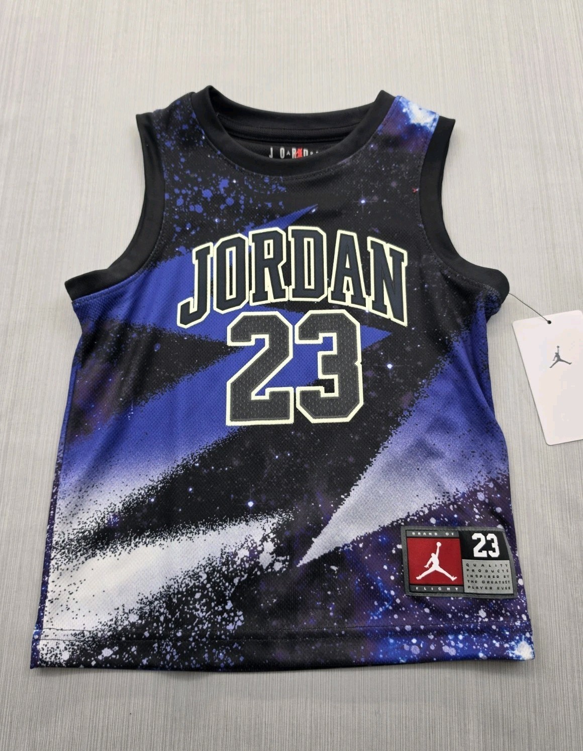 New Nike Air Jordan Jersey Kids Boys Size 4 (3-4yrs) Tank Galaxy Blast