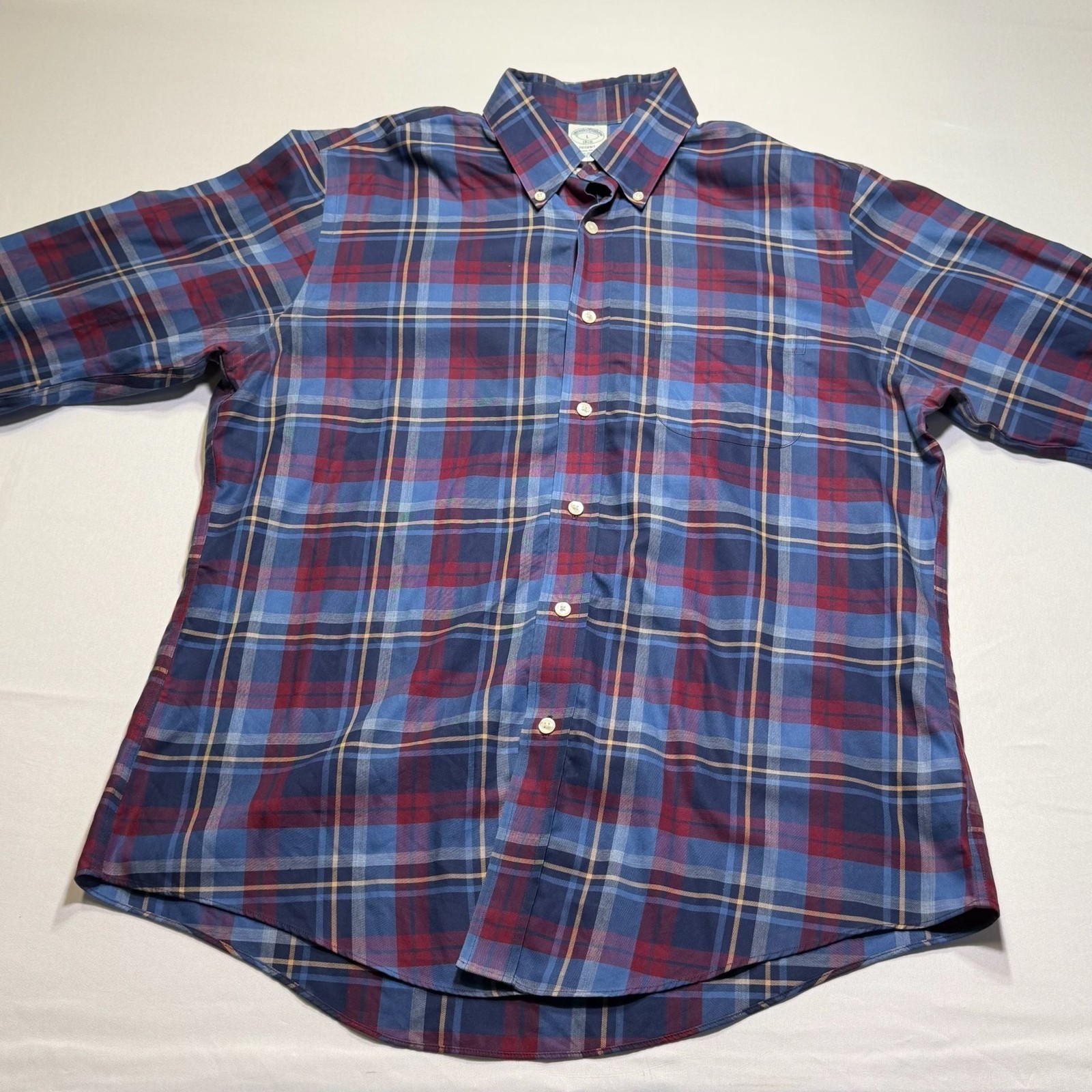 Brooks Brothers 1818 Regent Fit Non-Iron Plaid Button-Down Shirt