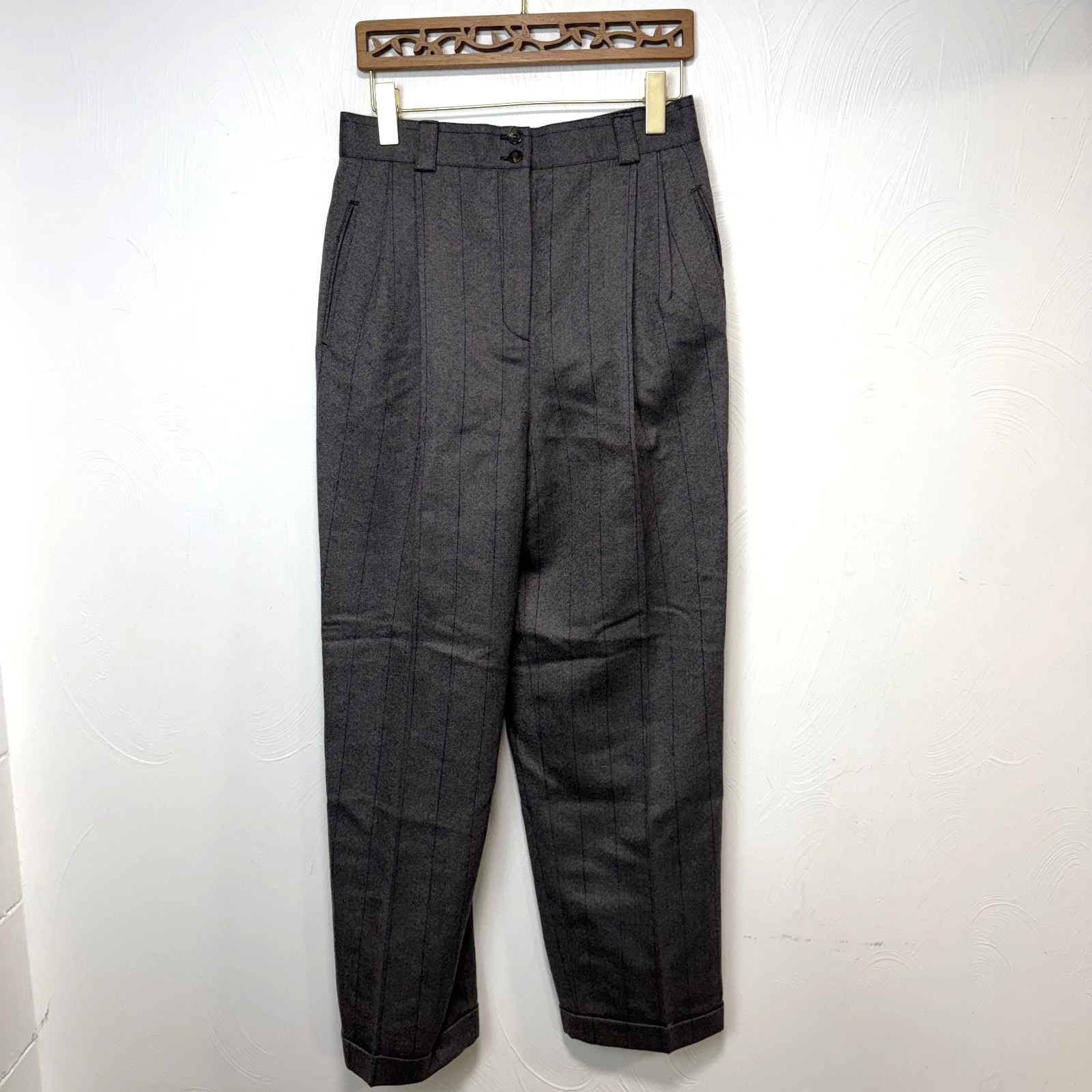 Vintage NWT Harvé Benard by Benard Holtzman Men’s 100% Wool Pleated Slacks Sz 12
