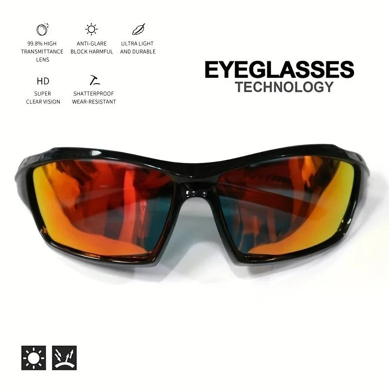 Polarized Sports Sunglasses UV400 Men Driving Fishing Cycling Mirror Shades USA