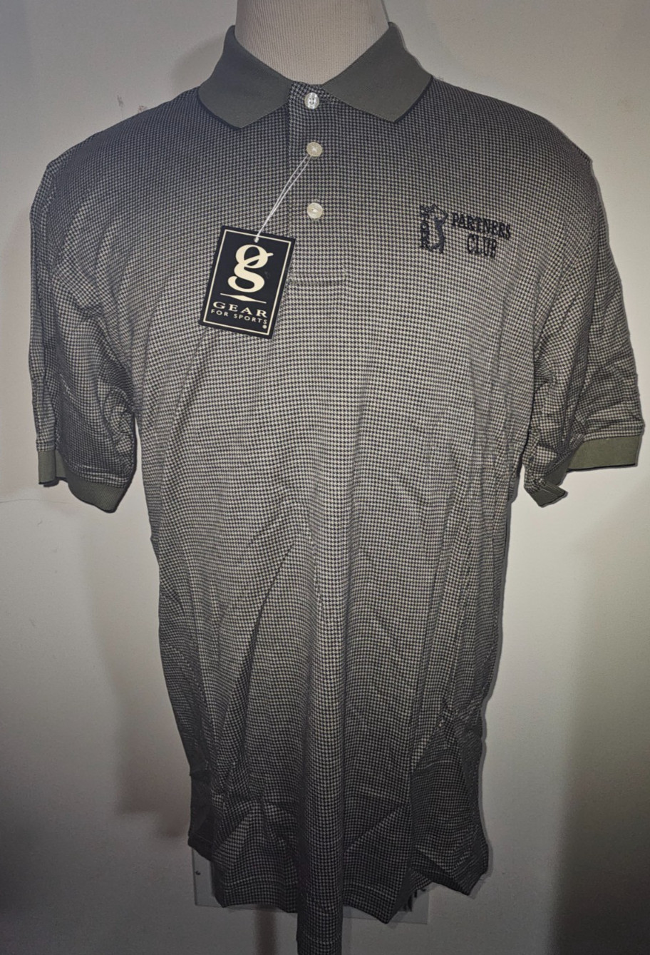Men’s Gear For Sports Artichoke Green Pliad Short Sleeve Polo Shirt Top Sz Large