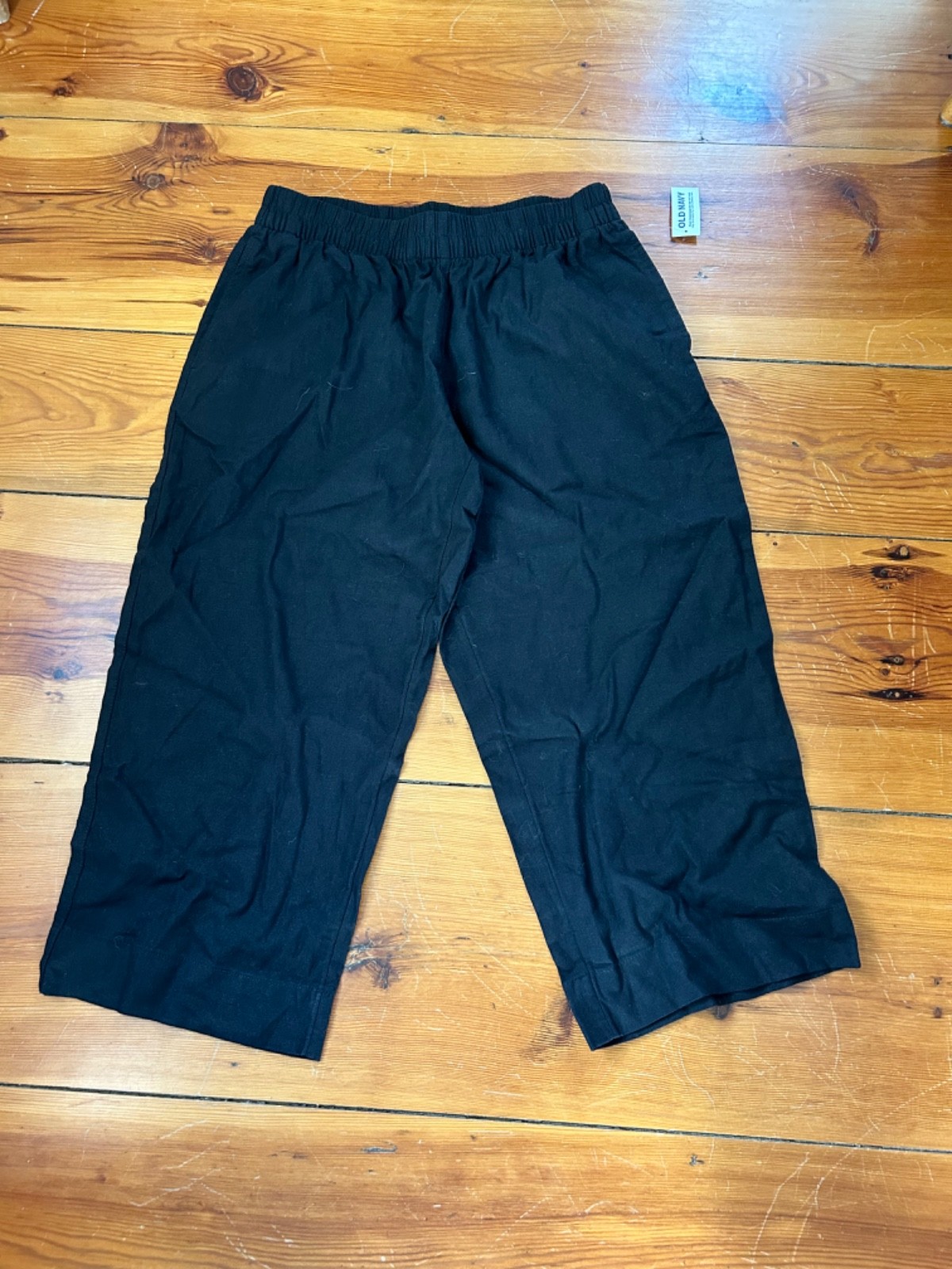 NEW Old Navy Linen blend straight Leg PullOn Elastic Waist Beach