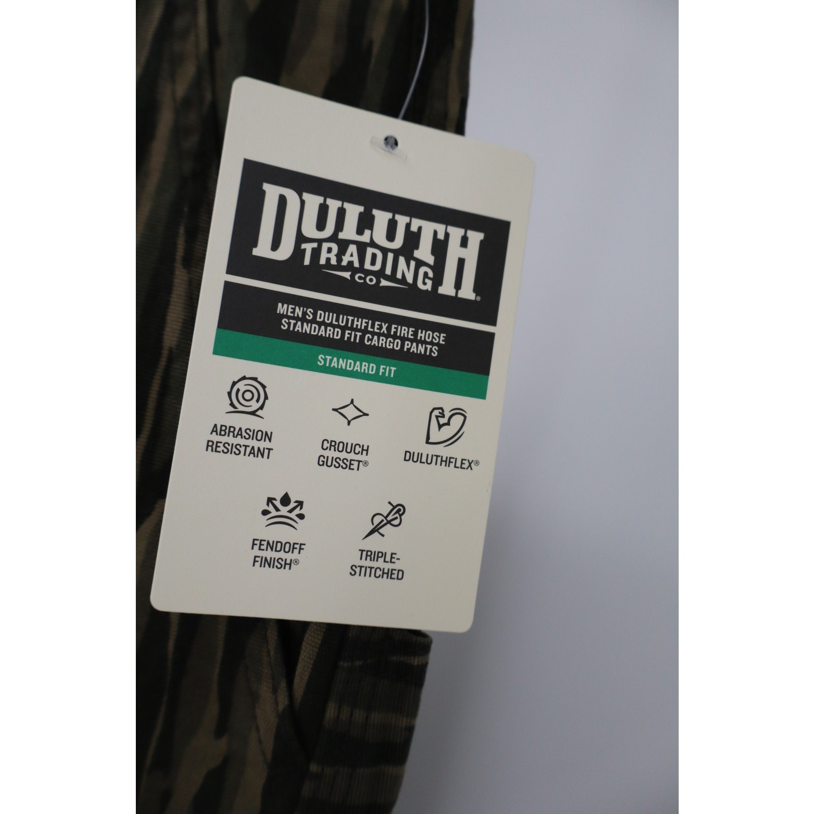 NEW Duluth Trading Co Duluthflex Fire Hose Cargo Pants Men’s Camo Standard 34×34