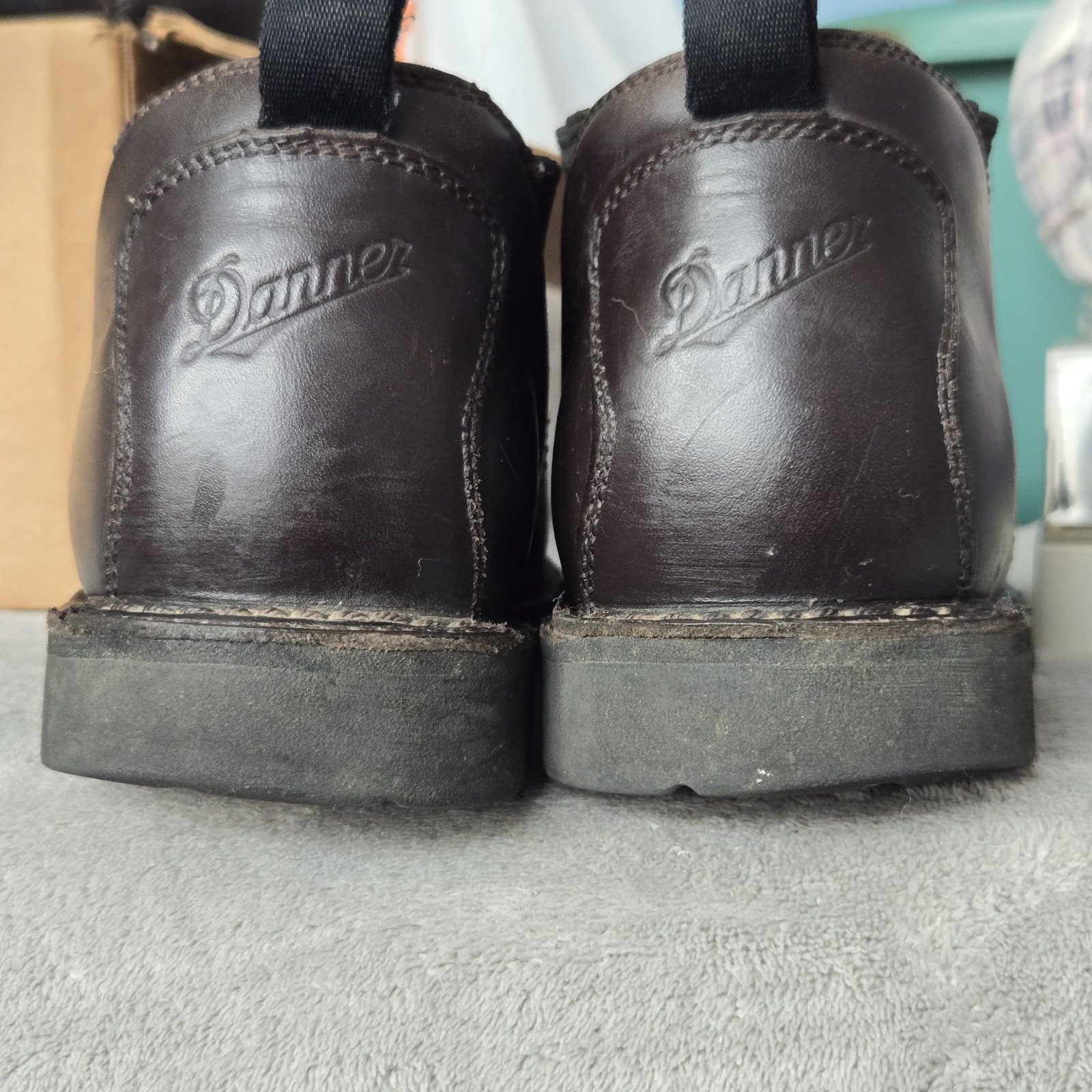 Danner 3.5 In Romeo 2 Chelsea Work Boots Slip On Brown Leather Shoes Men’s Sz 9D