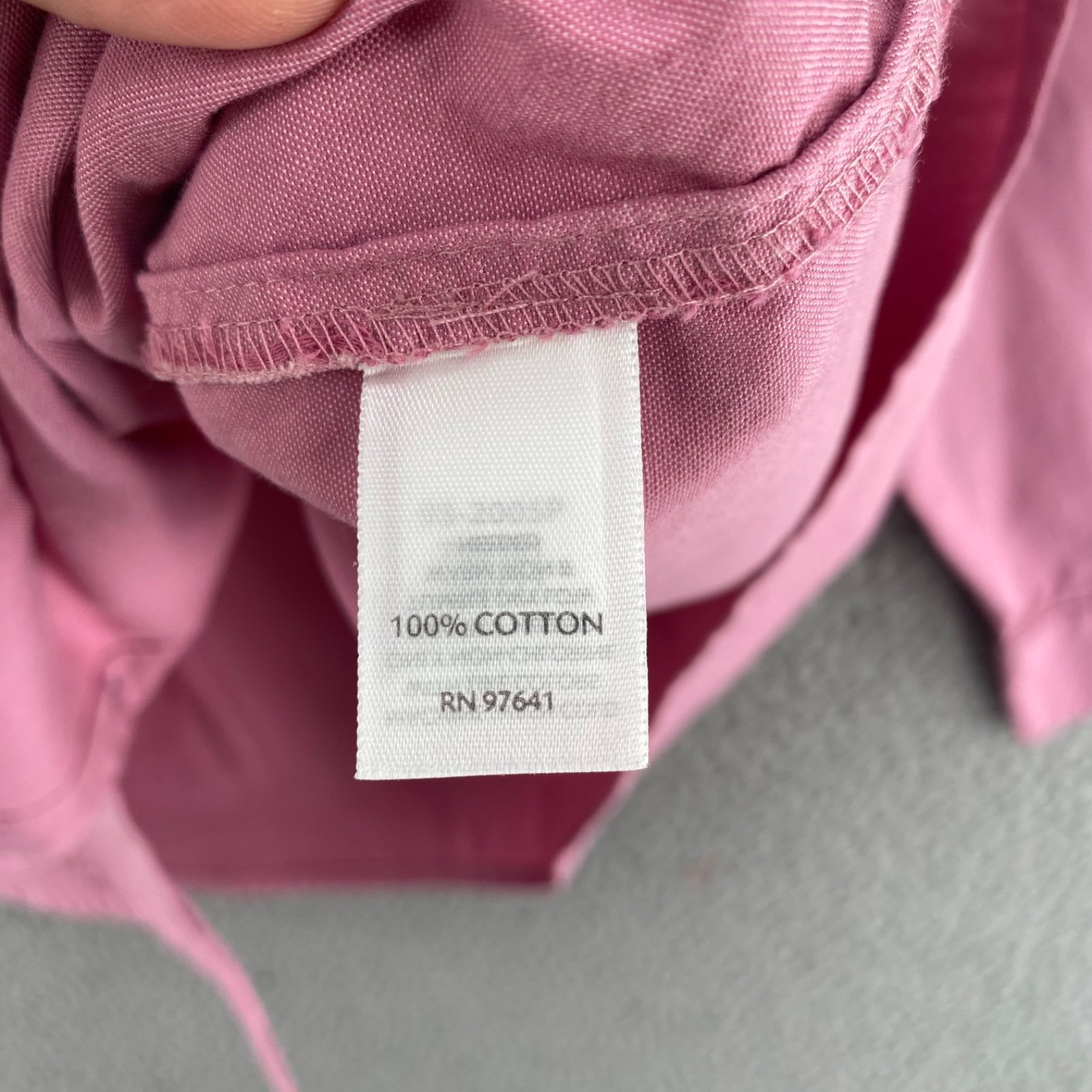 J Jill Shirt Womens Medium Petite Pink Cotton Collared Long Sleeve Button Up Top
