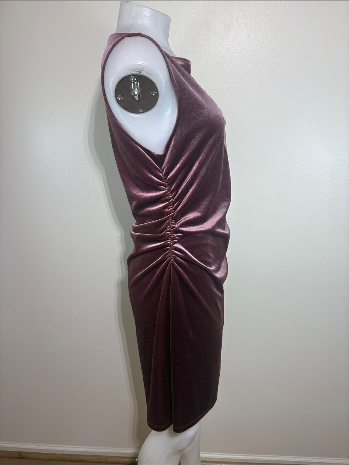 Wild Fable Burgundy Velvet Mini Sheath Dress Size M Sleeveless