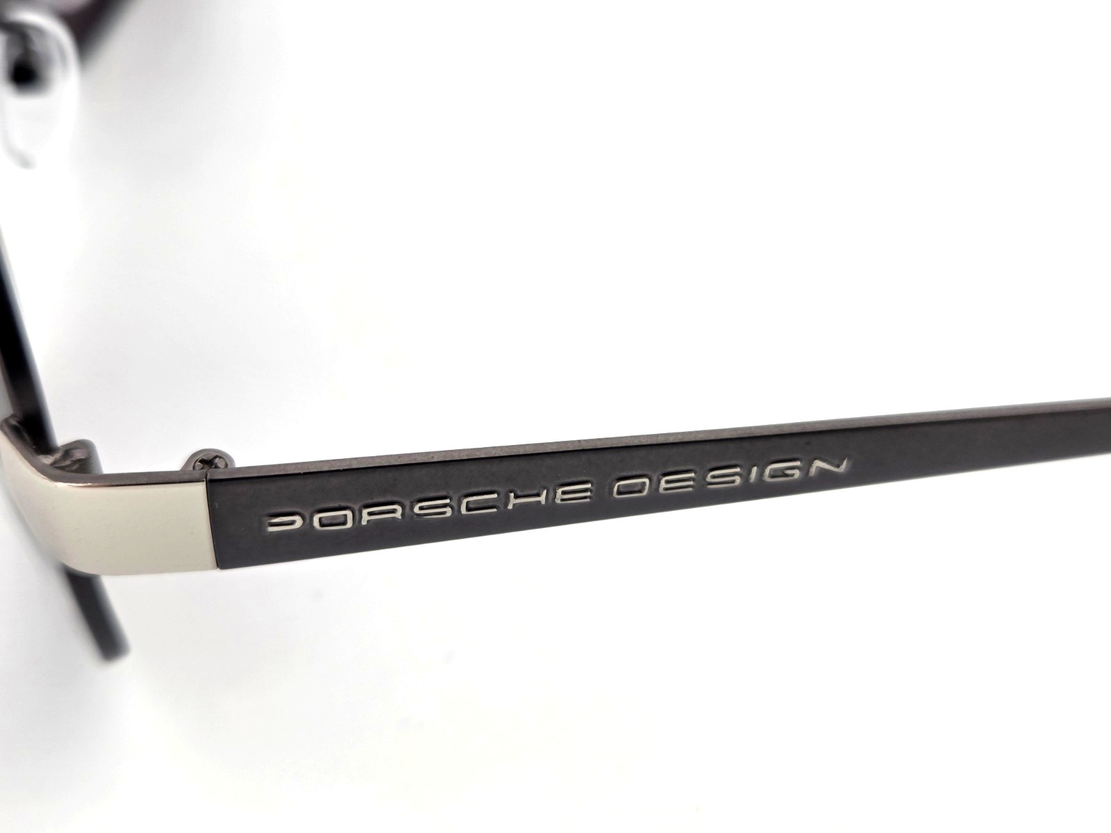 Polarized Porsche Square Metal Aviator Sunglasses Gunmetal Smoke PH19 130mm