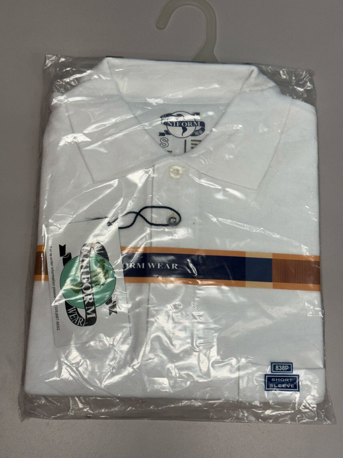 Men’s Pique Polo Shirt With Left Chest Pocket, White