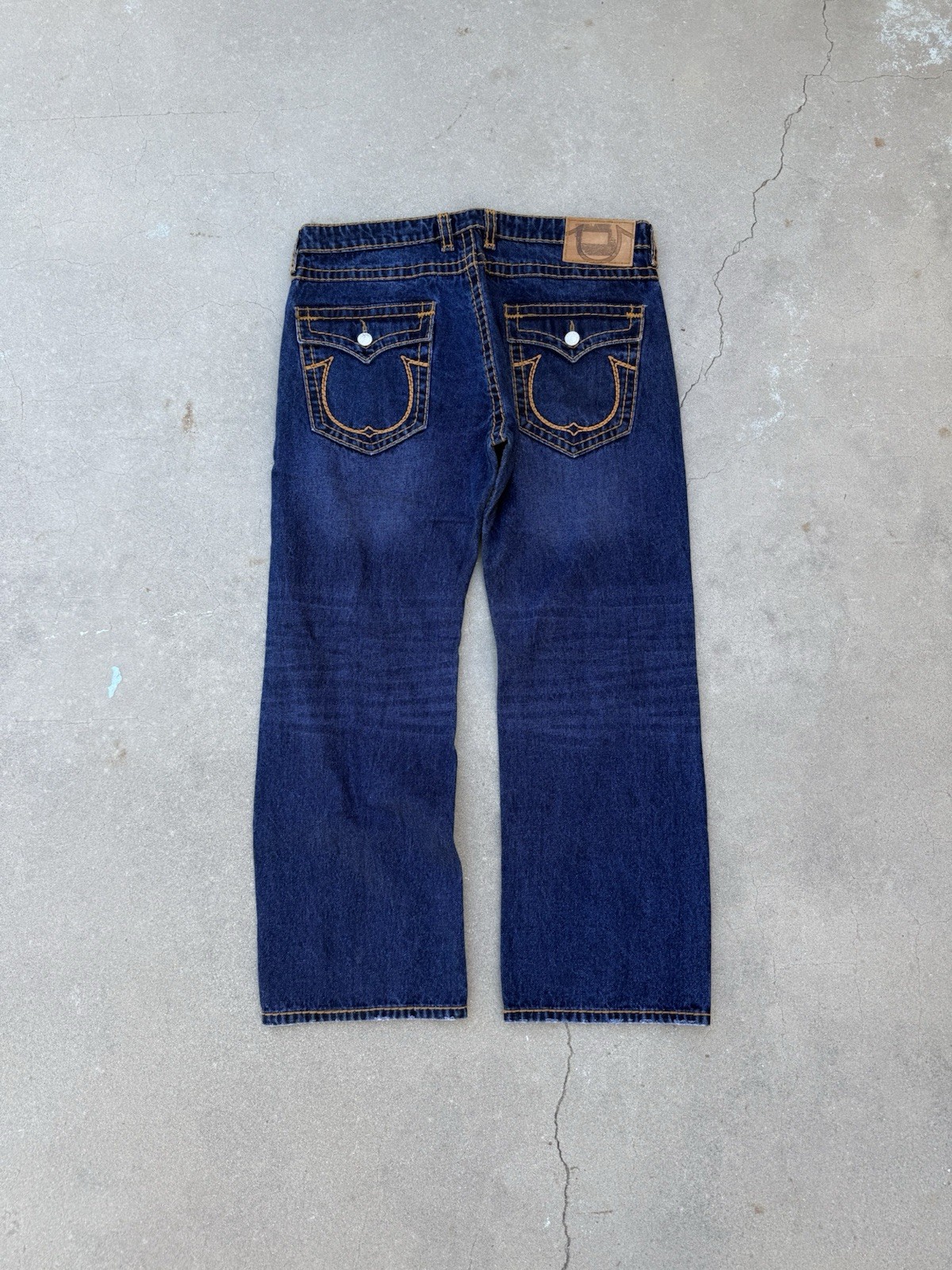 True Religion Good Stitched Straight Fit Jeans Size 38