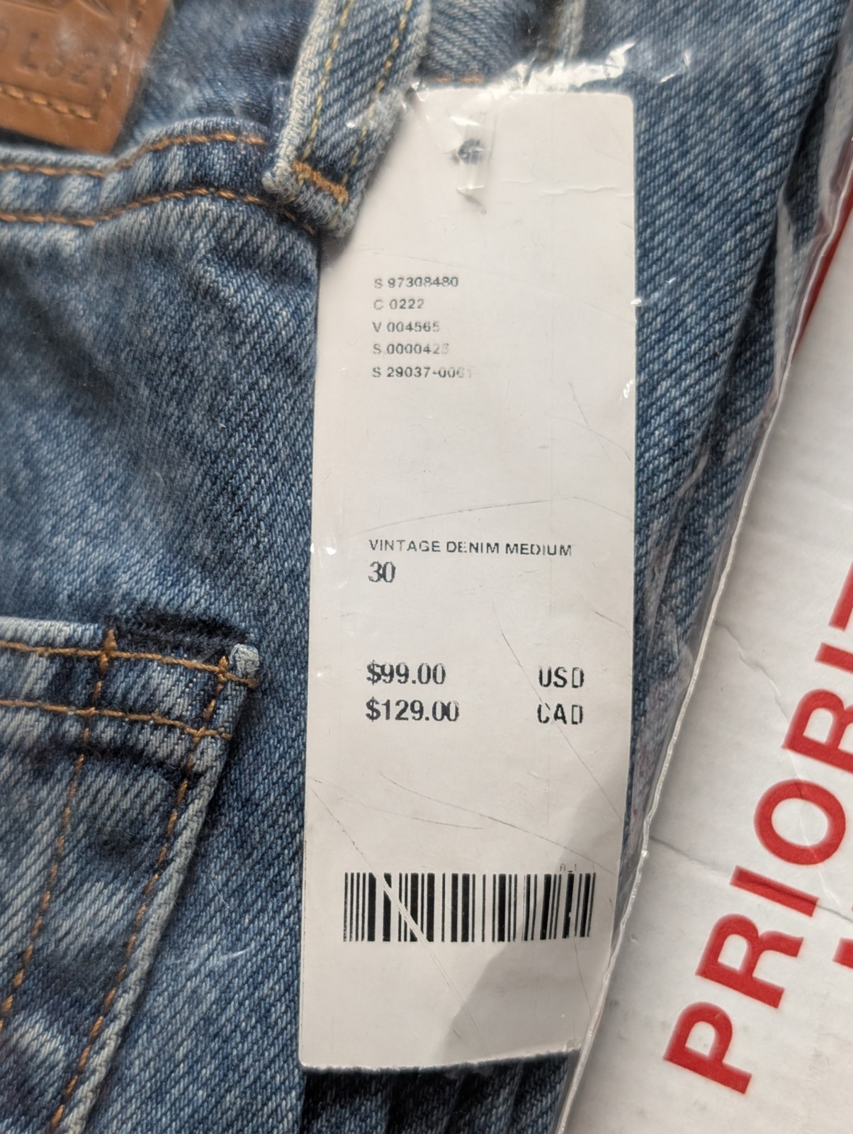🔥RARE!🔥 $99 Levis Premium 568 Loose Straight Blue Jeans Men’s 30×32 🔥NWT!🔥
