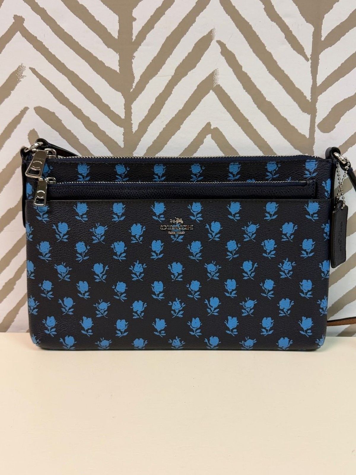 Coach East West Crossbody in Badlands Floral Print and Removable Pouch