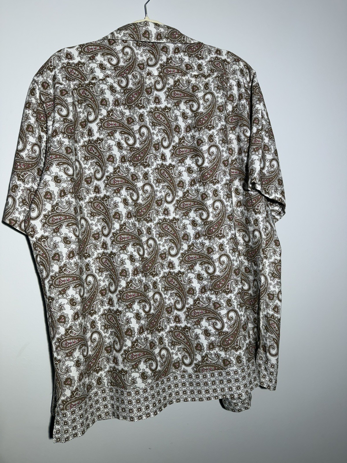 Daniel Cremieux Mens Short Sleeve Button Front Shirt size XL