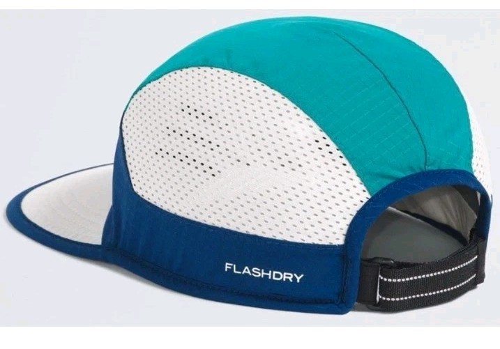 The North Face Summer Lt Run Hat/Cap 5 Panel White-Teal Adjustable