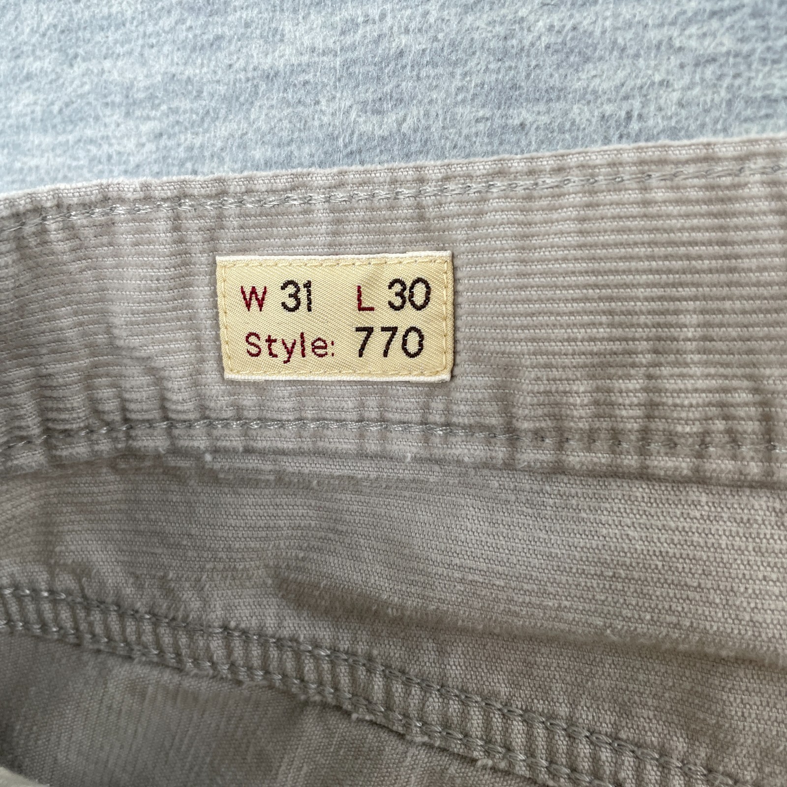 J Crew Pants Mens 31×30 Gray The Sutton Chino Corduroy Straight Leg Slim