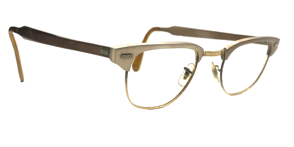 U.S. Optical vintage frame 6 1/4 size in bronzy brown 12kt gold filled