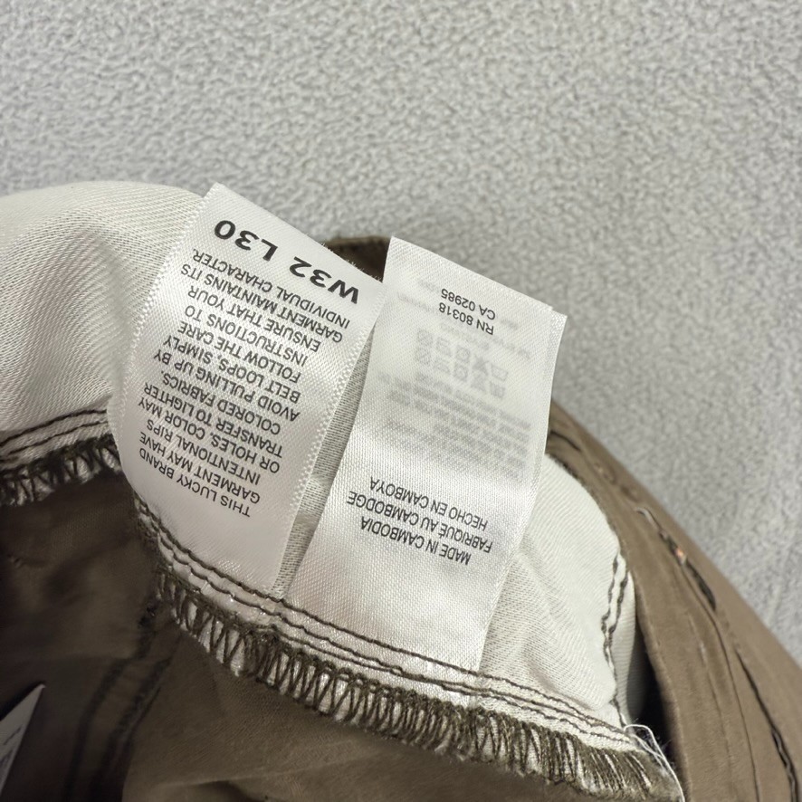 Lucky Brand Pants Men’s 32×30 Brown Chino 5 Pocket 410 Athletic Straight NEW