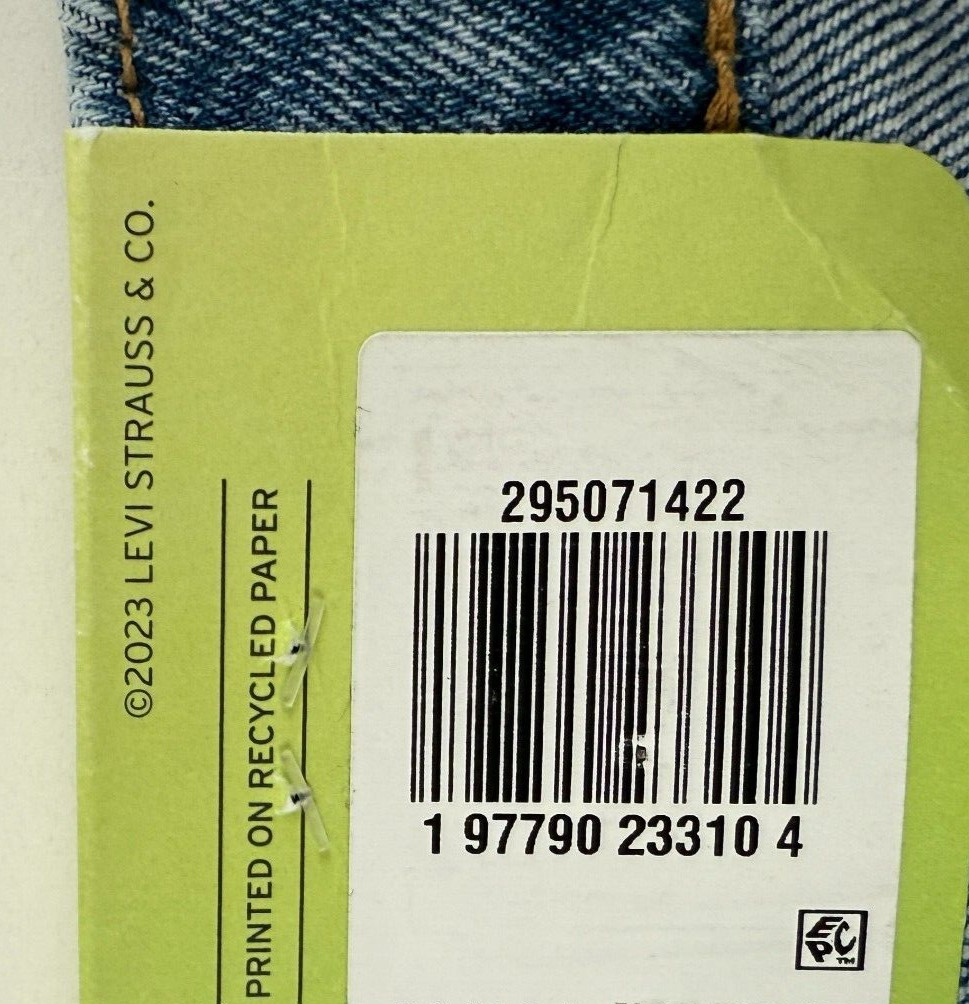 Levi’s Premium Men 502 Taper Fit Stretch Tapered Leg Jeans 32×34 Blue NWT