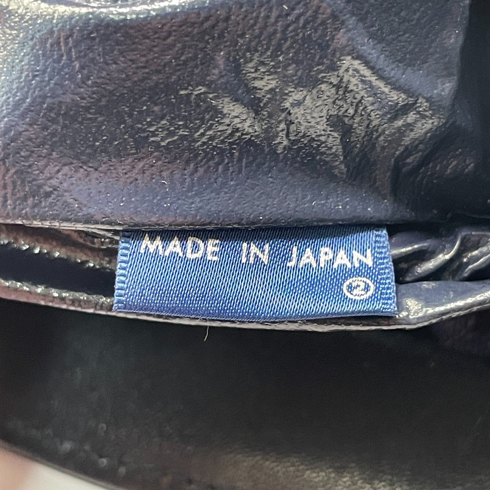 CELINE C Macadam Canvas Hand Bag Navy Auth Japan Vintage 714